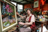 Margaret Olley in Paddington studio