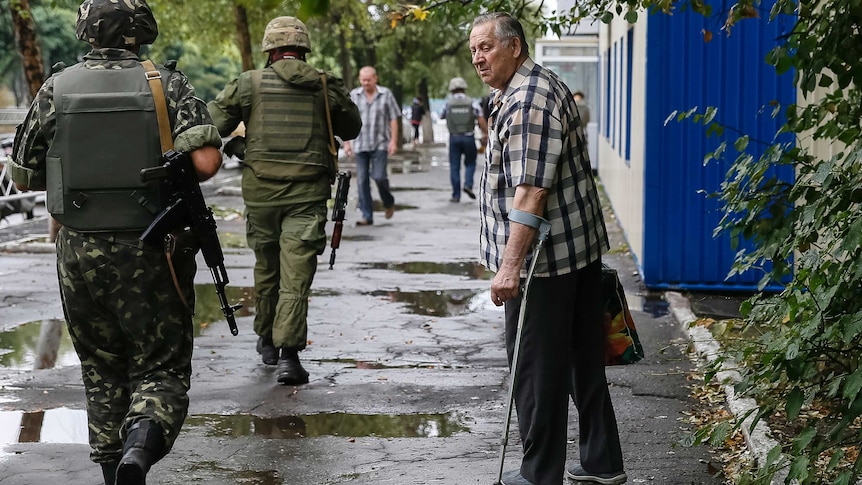 Ukrainian servicemen