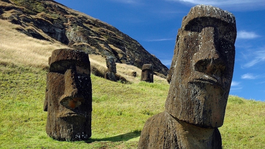 Moai statues on Rapa Nui
