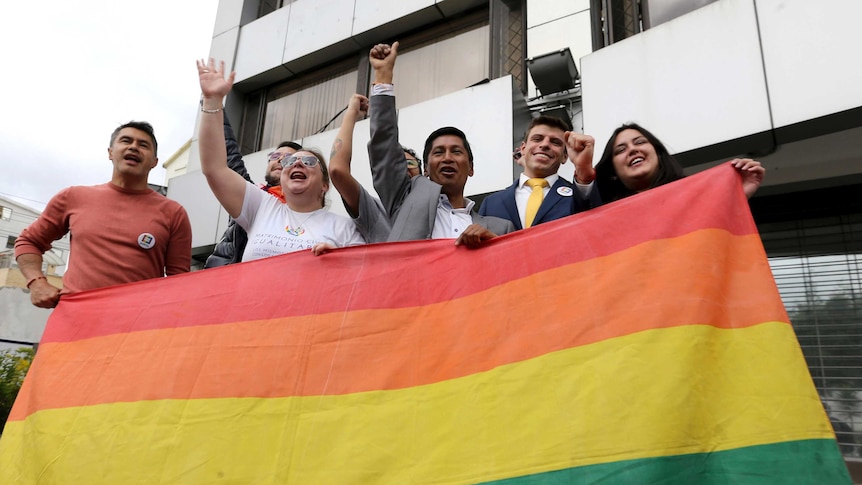 Ecuadorian LGBT leaders celebrate same sex marriage legislation