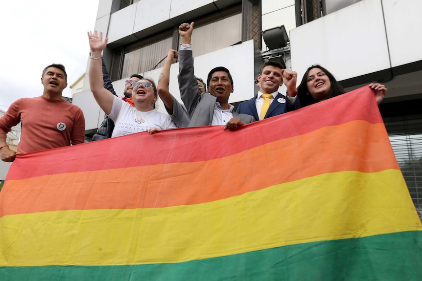 Ecuadorian LGBT leaders celebrate same sex marriage legislation