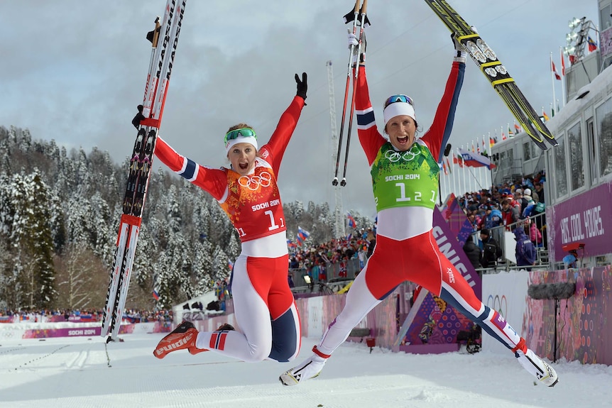 Norway celebrates team sprint gold
