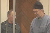 Colin Russell in court in Russia