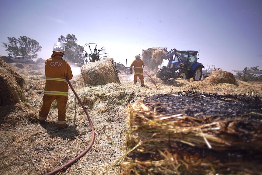 Mount Torrens hay fire