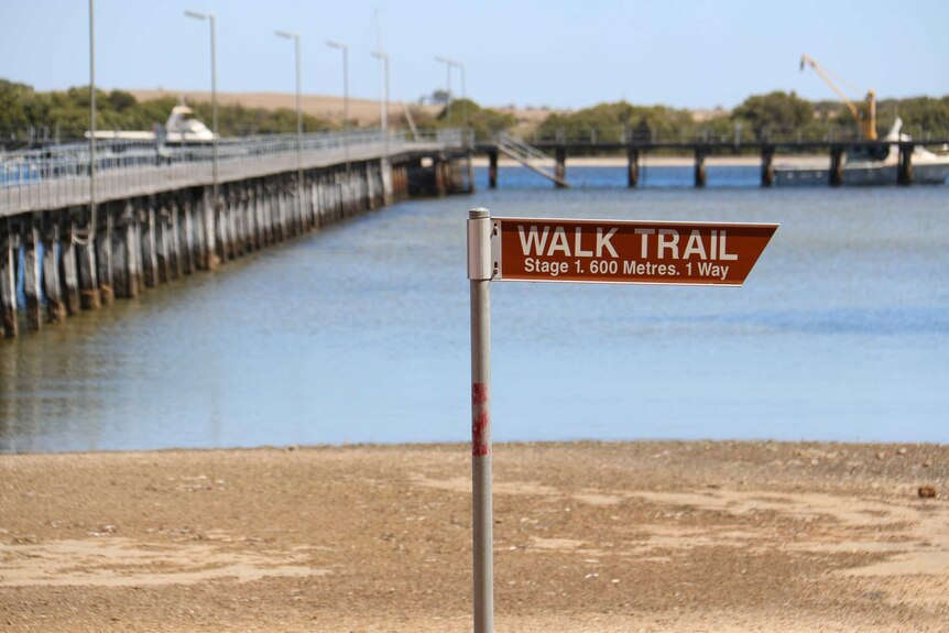 The Port Broughton foreshore at the Yorke Peninsula in South Australia.