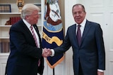 President Donald Trump meeting with Russian Foreign Minister Sergey Lavrov in the Oval Office