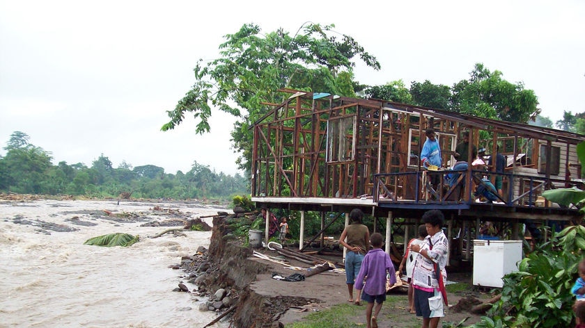 Floodwaters in PNG