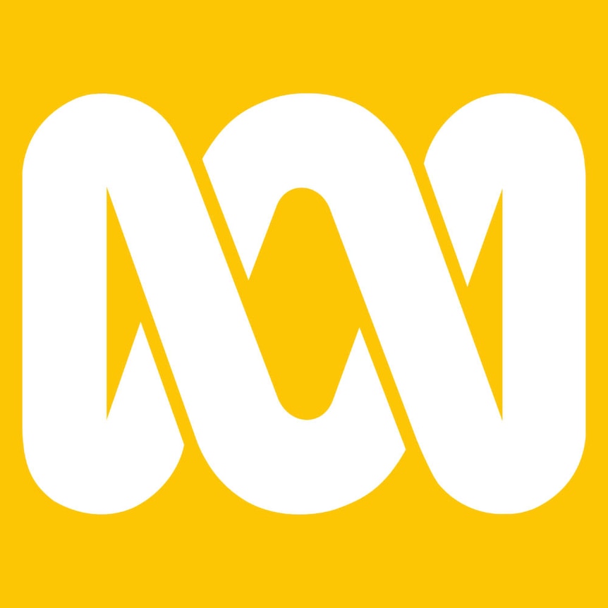 White ABC logo on a yellow background