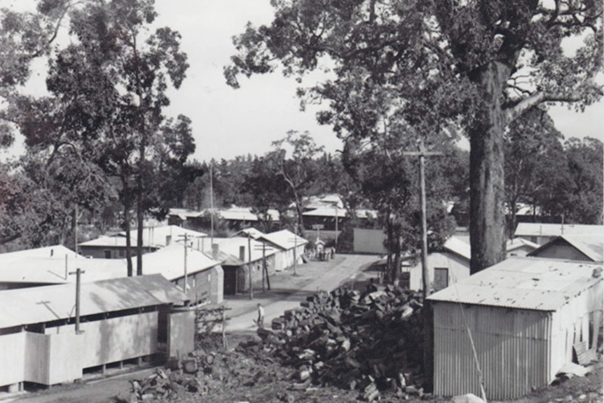 The internment camp in Harvey