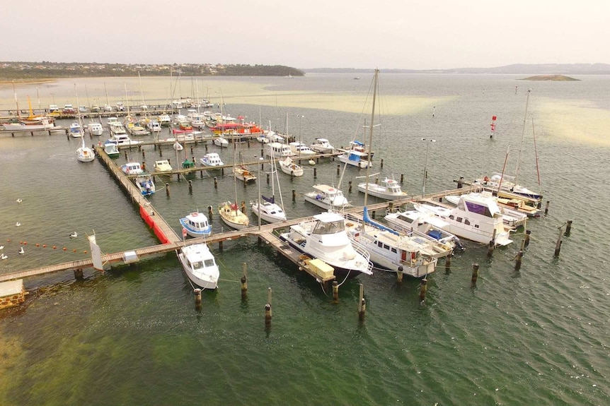 An aerial view of Emu Point captured by a drone.