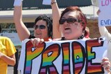 Gay activists rally in Mount Isa in north-west Qld