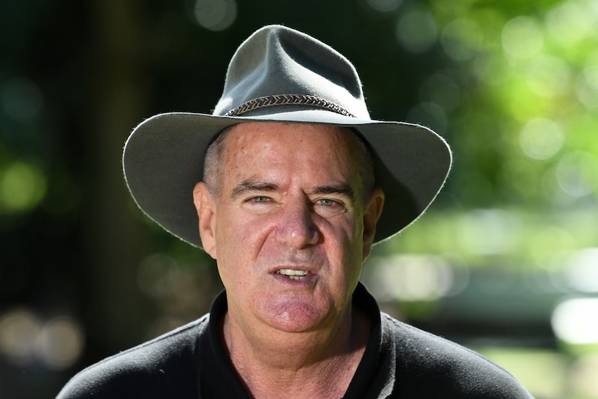 Mark Furner speaks at a press conference in Brisbane.