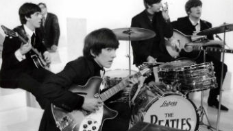 The Beatles playing together.
