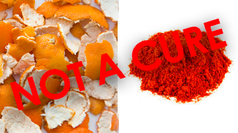 Orange peel and cayenne pepper are not a cure for COVID-19