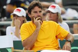 Rafter watches Davis Cup