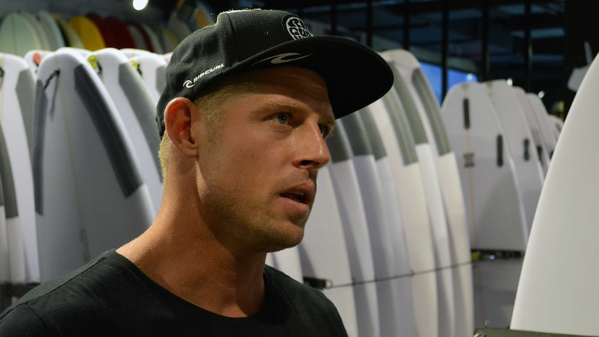Mick Fanning at Coolangatta ahead of the Quiksilver Pro