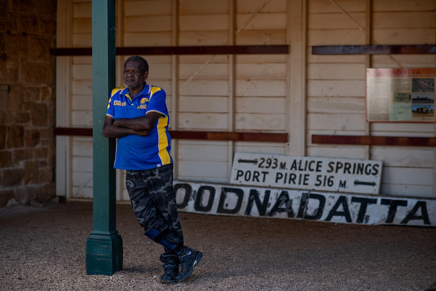 Dunjiba Community Council chair Anthony Smith in Oodnadatta