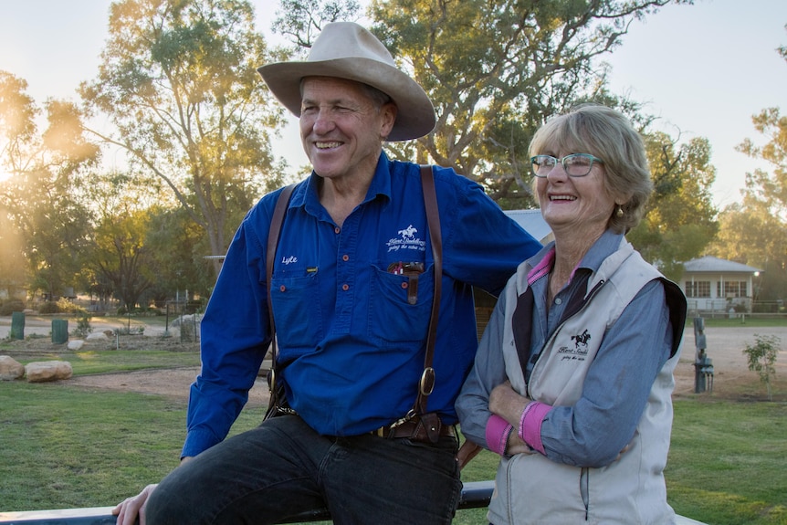 Lyle and Helen Kent smiling at the camera