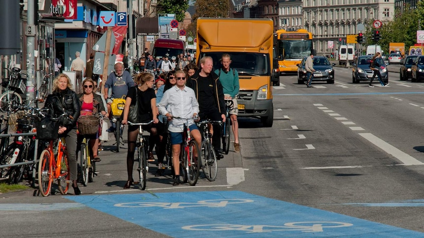 Traffic in Copenhagen.