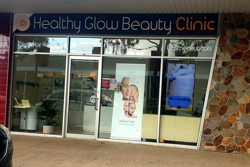 a beauty salon from outside