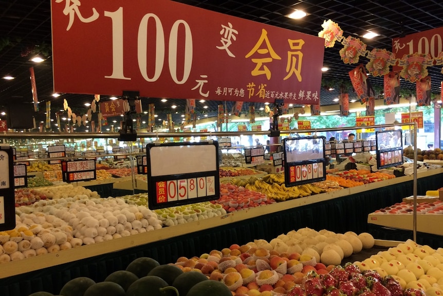 Fruit at a market in China