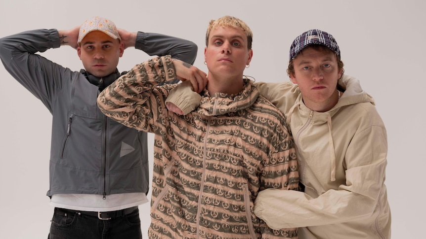 A 2022 press shot of DMA'S against a plain background