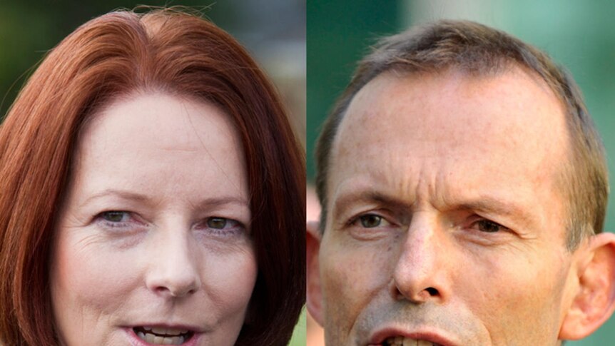Composite of Gillard and Abbott