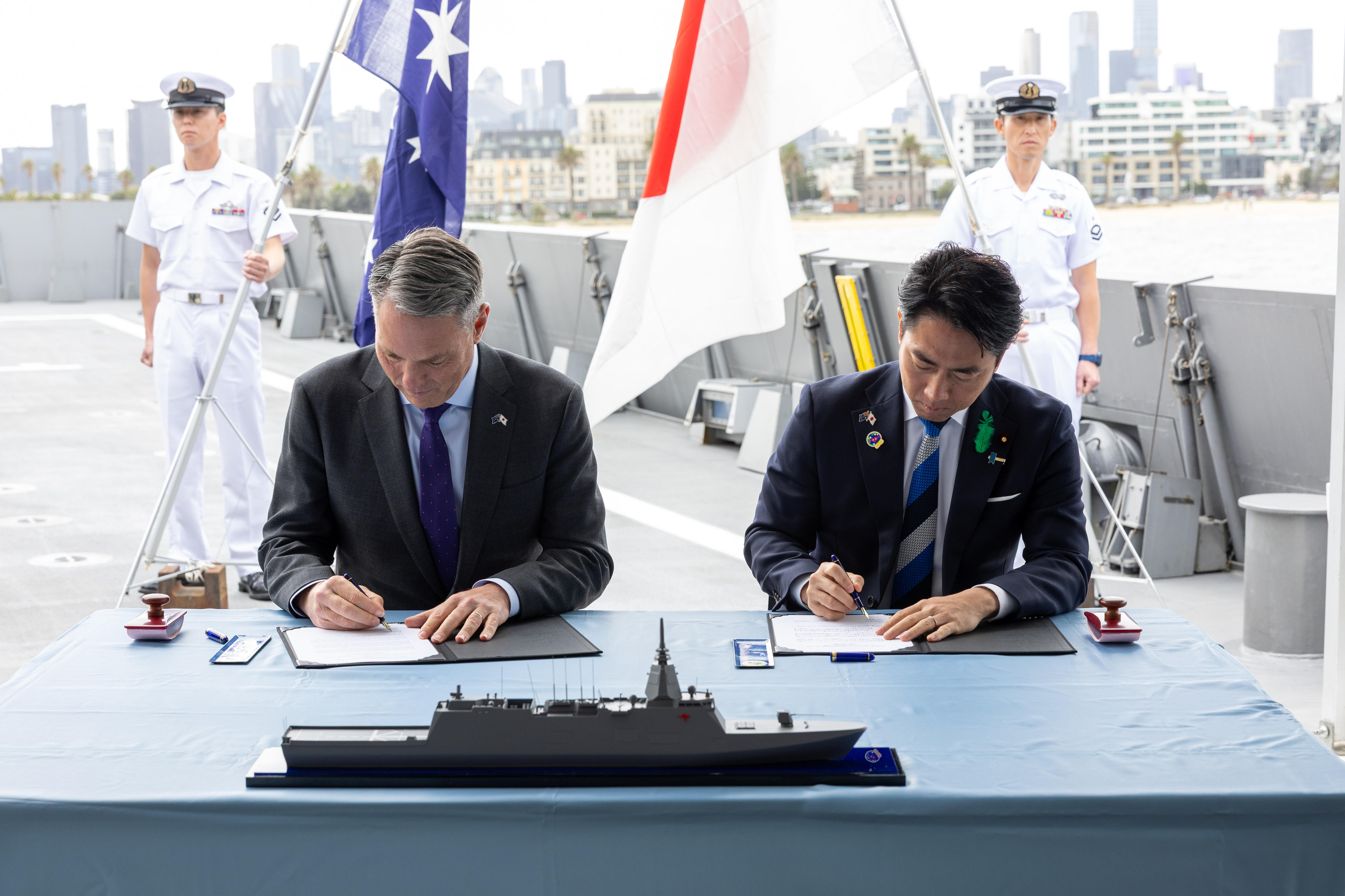 Japan, Australia sign deal for production of first three frigates