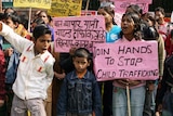Indians protest against child trafficking