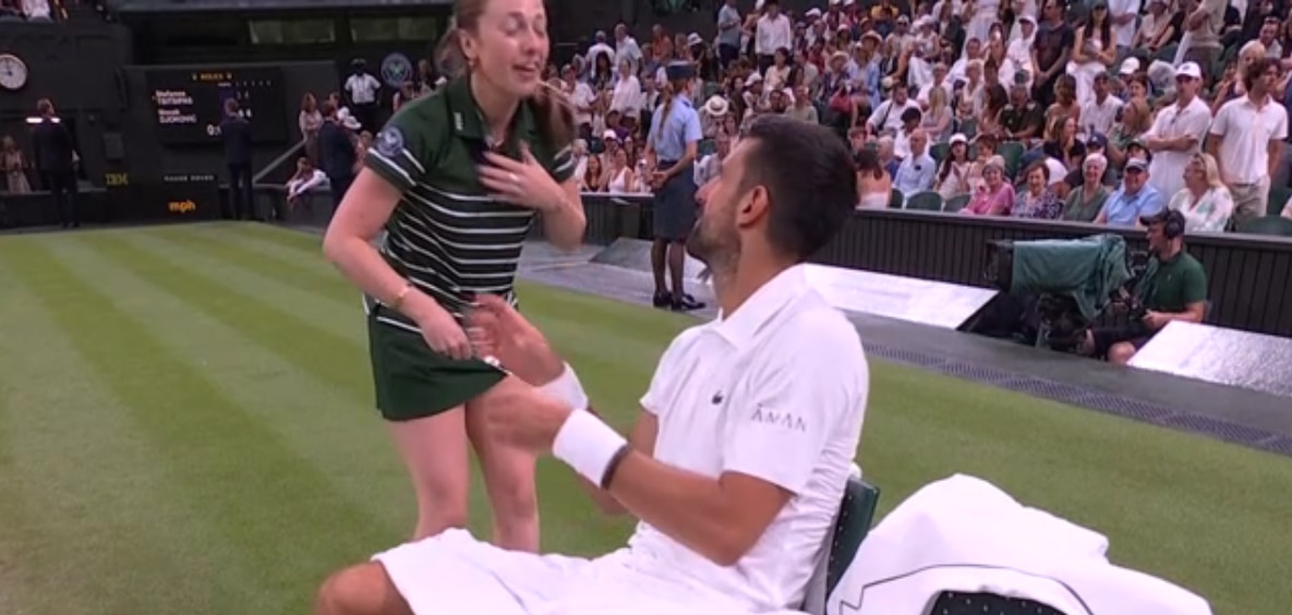 Djokovic apologises for pranking ball kid during 'vintage' Wimbledon win