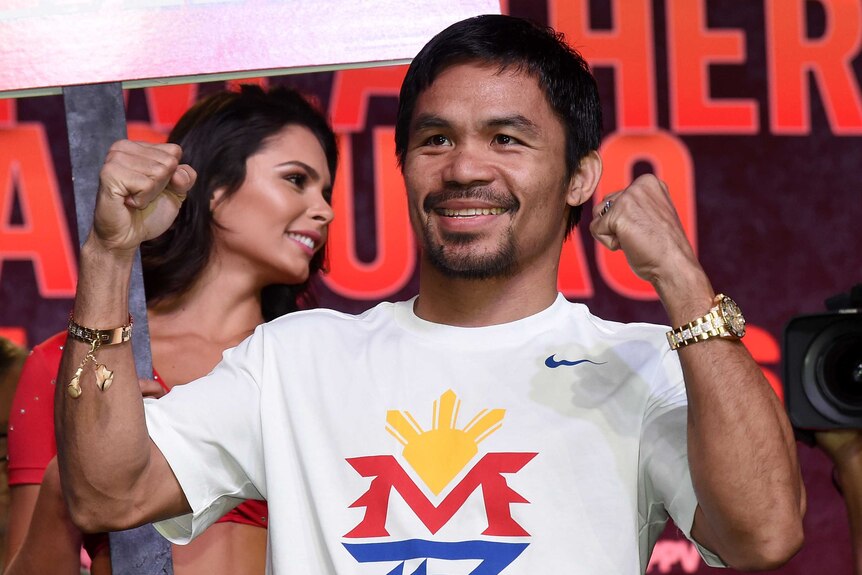 Manny Pacquiao greets fans in Navada