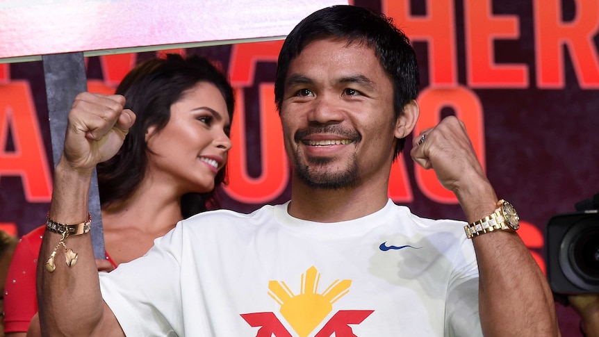 Manny Pacquiao greets fans in Navada