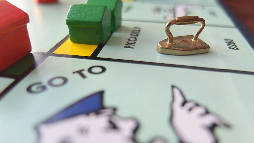 Photo of the monopoly board
