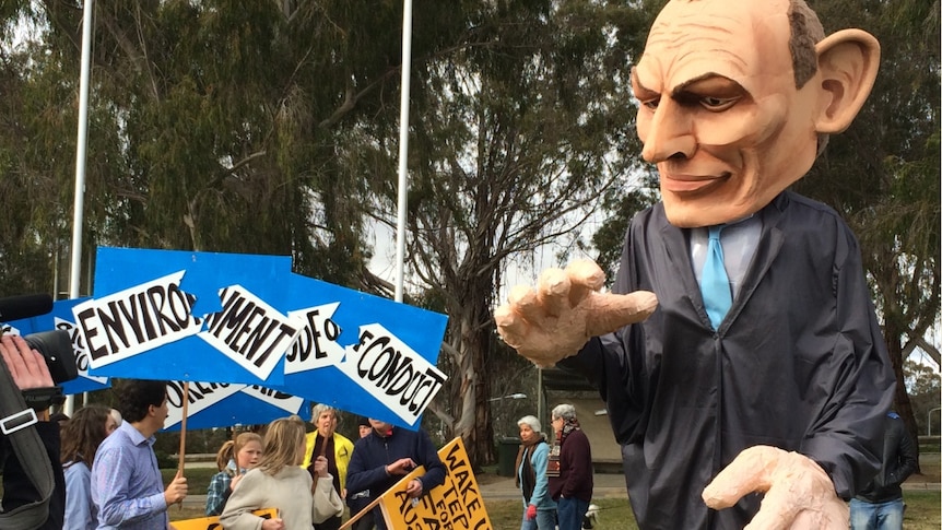 Bust the Budget Canberra protest