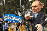 Bust the Budget Canberra protest