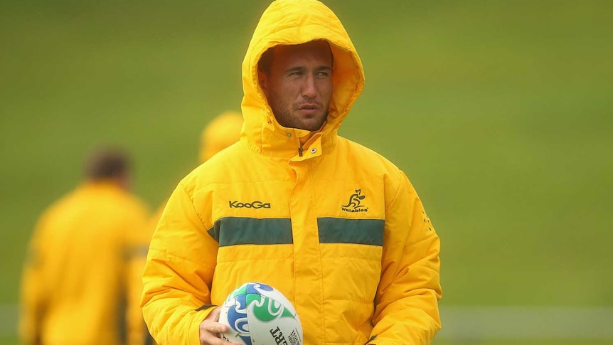 The Wallabies say they are focussing solely on the Wales Test, not Quade Cooper.