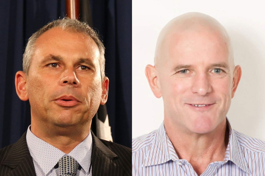 NT Chief Minister Adam Giles and NT Police Association president Vince Kelly