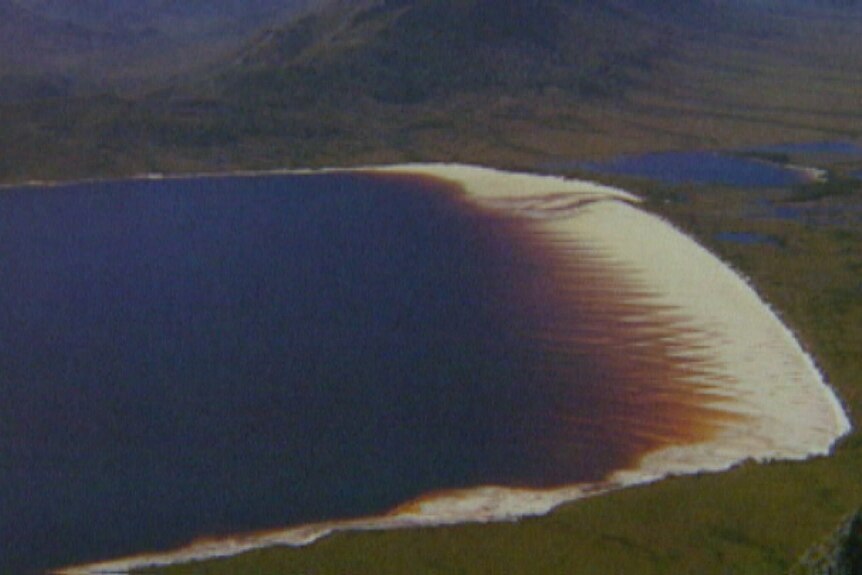 Lake Pedder before it was dammed in 1972.