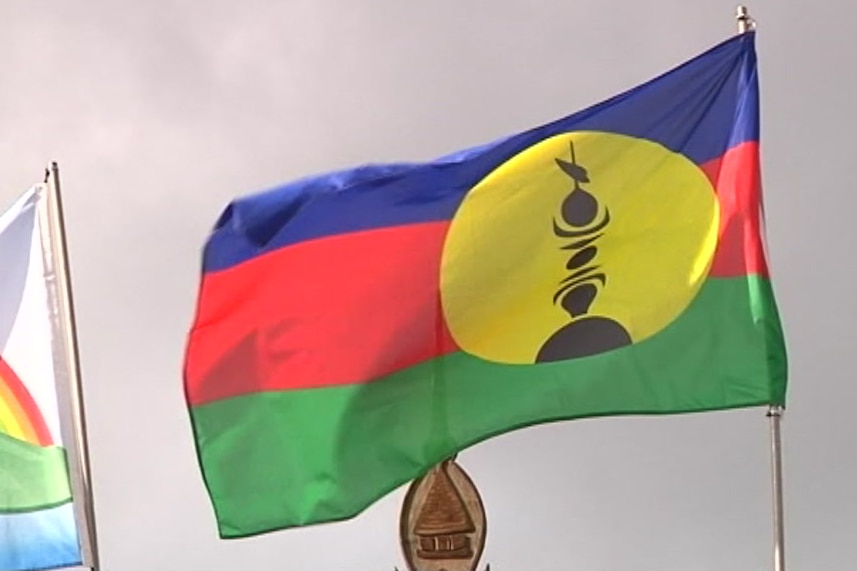 The flag of the French Pacific territory of New Caledonia.