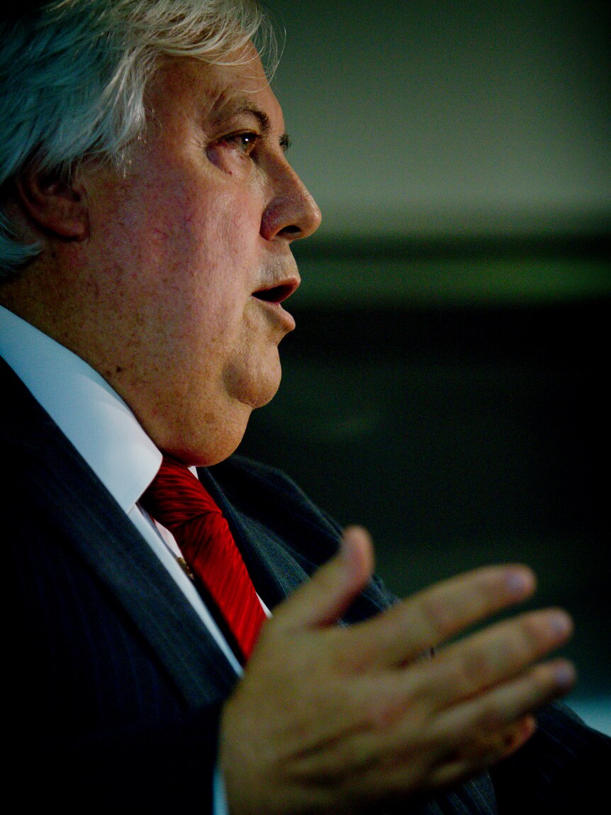 Clive Palmer's mining contract has been cancelled.