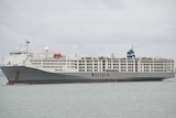 Wellard live export vessel Ocean Drover arrives in Darwin Harbour to load with cattle.