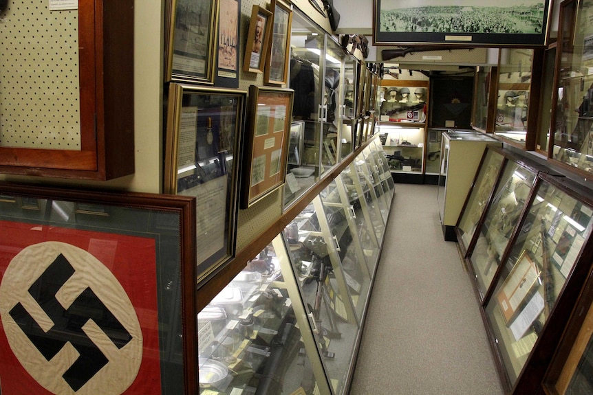 Interior of the Queensland Military Memorial Museum in Fortitude Valley.