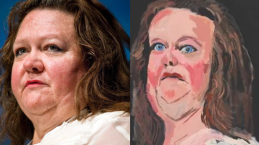 Gina Rinehart and a portrait comparison