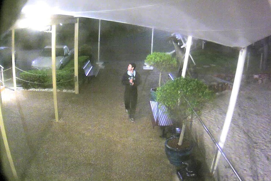 CCTV footage of a man police want to talk to about the theft of luxury boat.