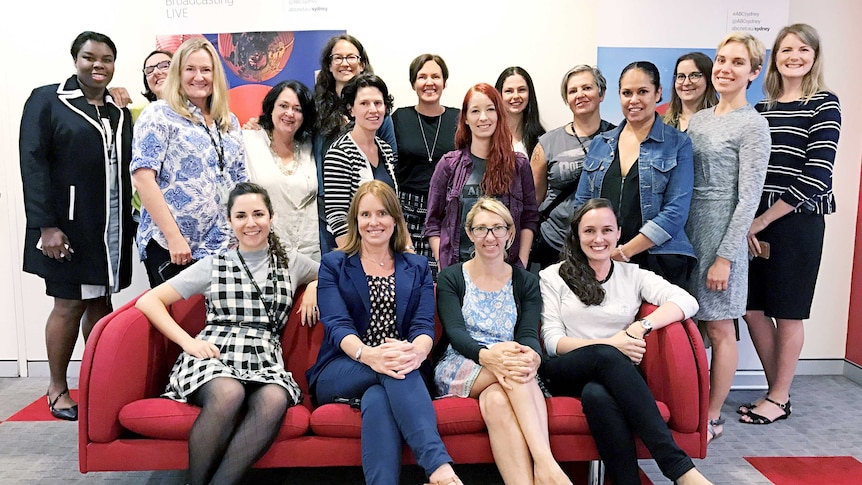 The women who work at ABC Radio Sydney celebrate International Women's Day