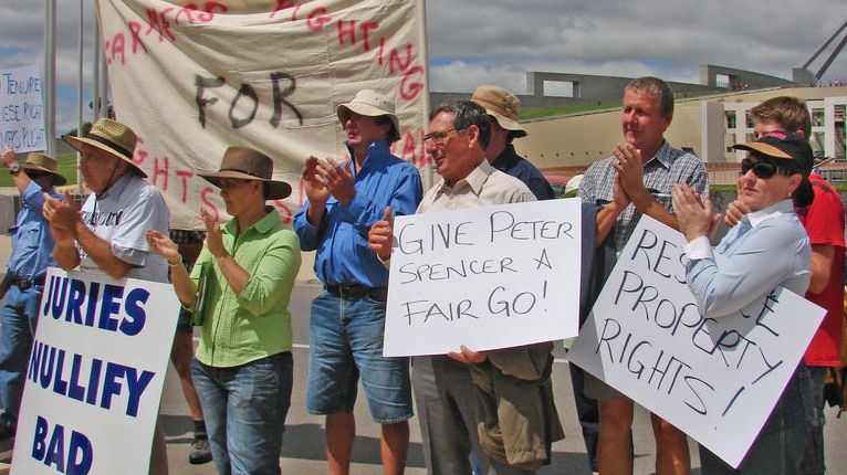 Rally: Farmers are calling for a Royal Commission into vegetation laws.