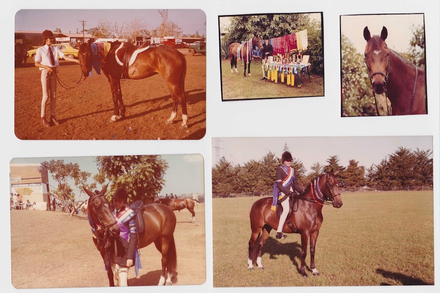 Kyli Bullock's horse Katousa with its ribbons