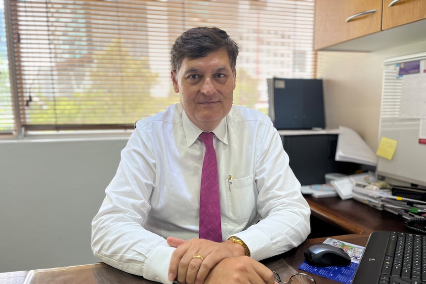 National Association of Specialist Obstetricians and Gynaecologists’ president Gino Pecoraro at his desk