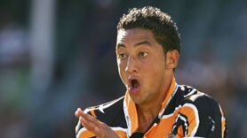 Wests Tigers five-eighth Benji Marshall could be targeted by North Queensland (File photo)