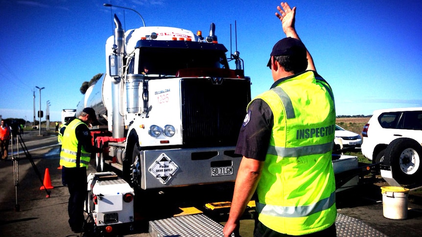 Road safety blitz targets truck drivers